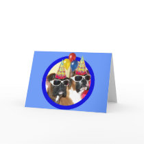 Happy Birthday Boxers greeting card