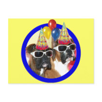 Happy Birthday Boxers postcard