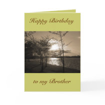 Happy Birthday Brother from Brother/Sister Greeting Card