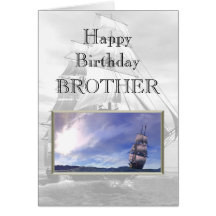 Happy Birthday Brother Greeting Card