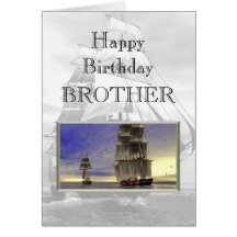 Happy Birthday Brother Greeting Card