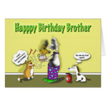 Happy birthday brother greeting cards