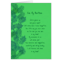 Happy Birthday Brother Original Poetry Card
