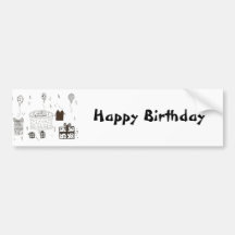 Happy Birthday Bumper Sticker