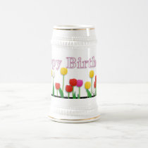 Happy Birthday Butterfly mugs