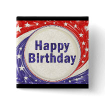 Happy Birthday Pinback Button