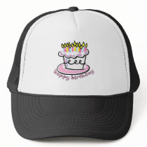 Happy Birthday cake Trucker Hats