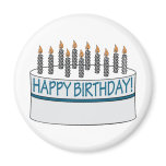 Happy Birthday Cake Fridge Magnet