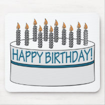 Happy Birthday Cake Mouse Mats