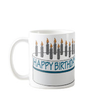 Happy Birthday Cake Coffee Mugs