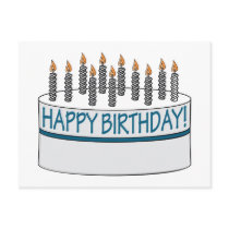 Happy Birthday Cake Post Cards