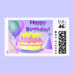 Happy Birthday Cake Stamp stamps
