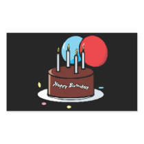 Happy Birthday Cake Stickers