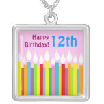 Happy Birthday Candles - Girl's Custom Pendant
