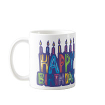 Happy Birthday Candles Mug