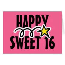 Happy Birthday Card For Sweet Sixteen (16)