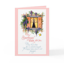 Happy Birthday Card - Vintage
