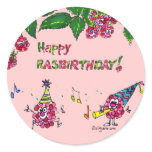 Happy Birthday Cartoon Berries Custom Sticker
