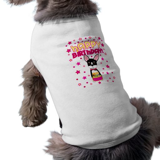 Happy Birthday Chihuahua Doggie T-shirt