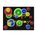 Happy Birthday Circles Post Cards