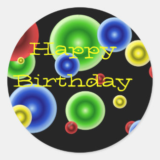 Happy Birthday Stickers, Happy Birthday Custom Sticker Designs