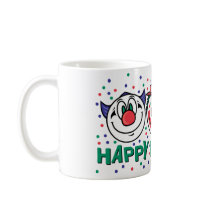 Happy Birthday Clowns Coffee Mugs