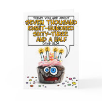 Happy Birthday Cupcake - 21 years old Cards