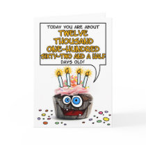 Happy Birthday Cupcake - 33 years old Card