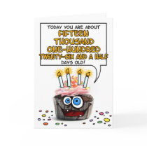 Happy Birthday Cupcake - 41 years old Greeting Cards