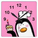Happy birthday cupcake clock