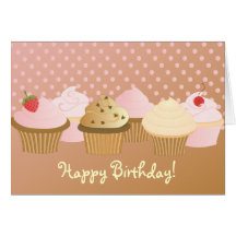 Happy Birthday Cupcakes Cards