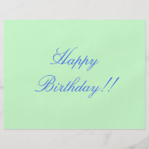 Happy Birthday!! Custom Flyer