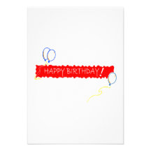 Happy Birthday Custom Invitations