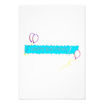 Happy Birthday Custom Invites