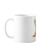 Happy Birthday - Cute Tiger with Cupcake Coffee Mug