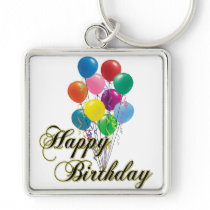 Happy Birthday - D4 Birthday Keychain