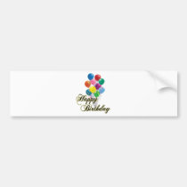 Happy Birthday - D4 Bumper Sticker bumper stickers