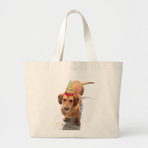 Happy Birthday Dachshund Tote bag