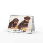 Happy Birthday Dad Rottweiler greeting card