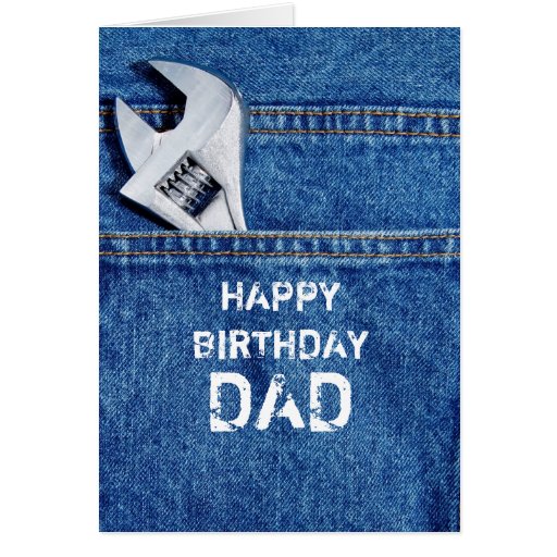 Happy Birthday Dad Tool Card