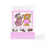 Happy Birthday Daughter, with cats Card