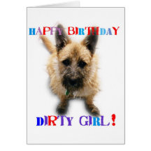 Happy Birthday Dirty Girl Cards