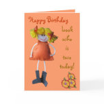 Happy Birthday Doll card