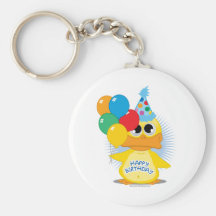Happy Birthday Duck Key Chains