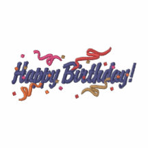 HAPPY BIRTHDAY EMBROIDERED SHIRT