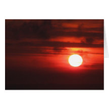 Happy Birthday - Fiery Sunset Cards