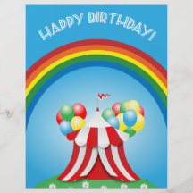 Happy birthday flyer design