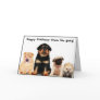 Happy birthday form the gang Puppies greeting card