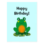 Happy Birthday! (frog) Post Cards