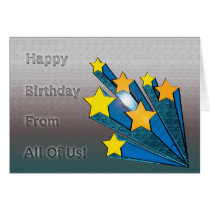 Happy Birthday From All Of Us cards